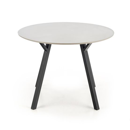Table ronde BALROG, structure - noire, plateau - gris clair (2p=1ks)