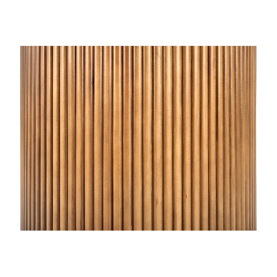 Table ronde BRUNO, marbre blanc / noyer (2p=1ks)