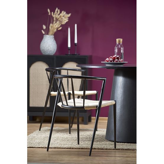 Table ronde GINTER, noire (2p=1ks)