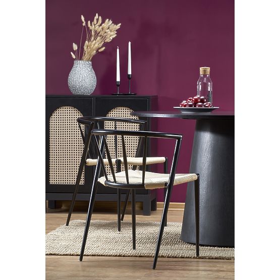 Table ronde GINTER, noire (2p=1ks)