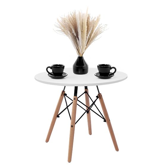 Table ronde PARIS DTW 60 cm blanc