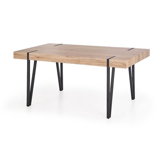 Table YOHANN chêne san remo / noir