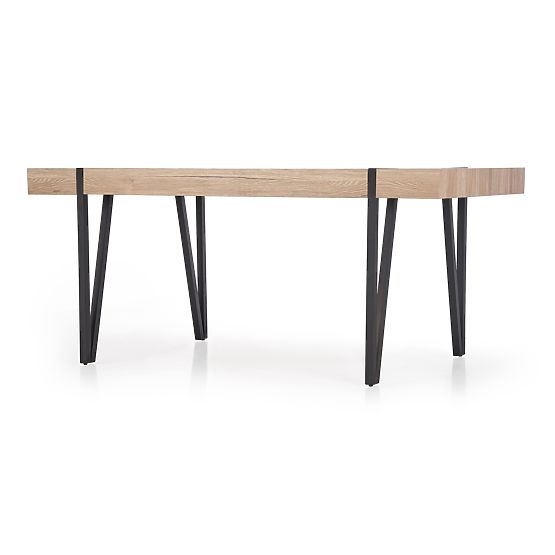 Table YOHANN chêne san remo / noir