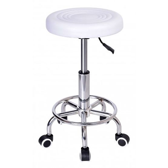 Tabouret cosmétique de coiffure MONZA blanc