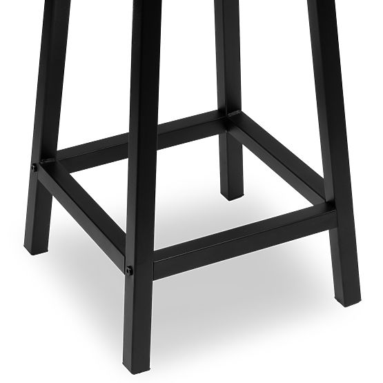 Tabouret de bar Flint Rustique loft industriel chêne vieilli