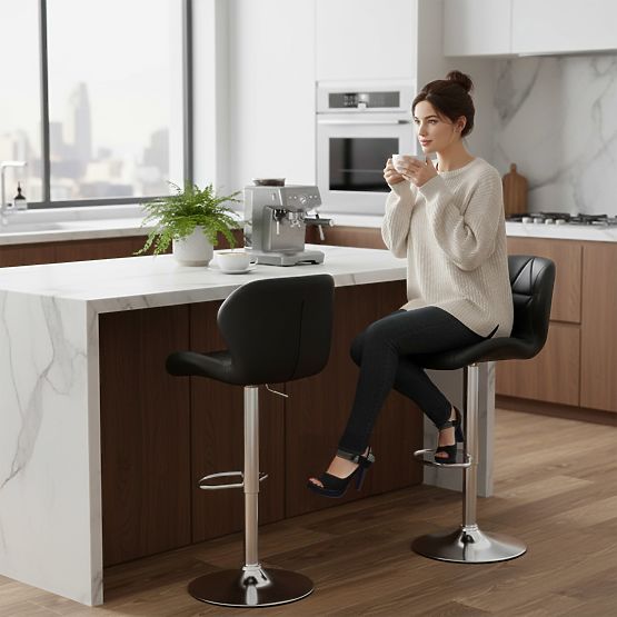 Tabouret de bar Gordon noir