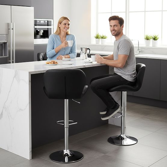 Tabouret de bar Gordon noir