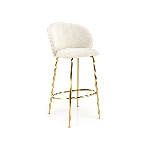 Tabouret de bar H116 crème / or (1p=2pcs)