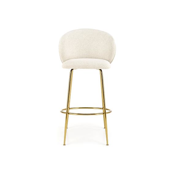 Tabouret de bar H116 crème / or (1p=2pcs)
