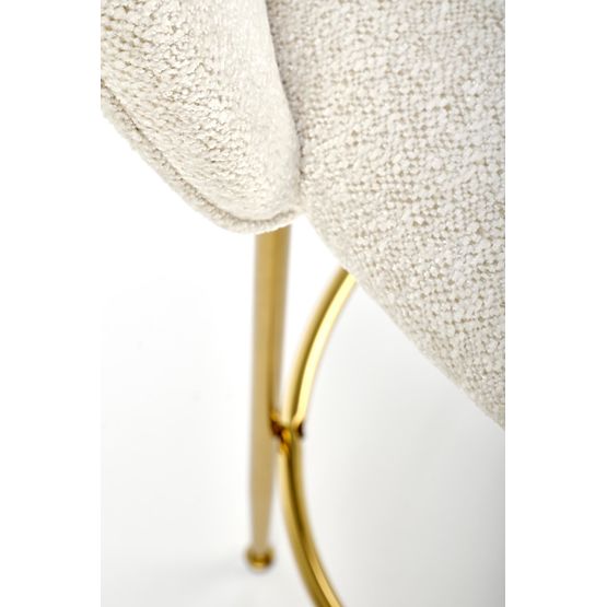 Tabouret de bar H116 crème / or (1p=2pcs)