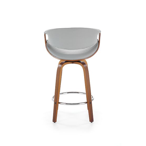 Tabouret de bar H123 gris / noyer (1p=1pc)