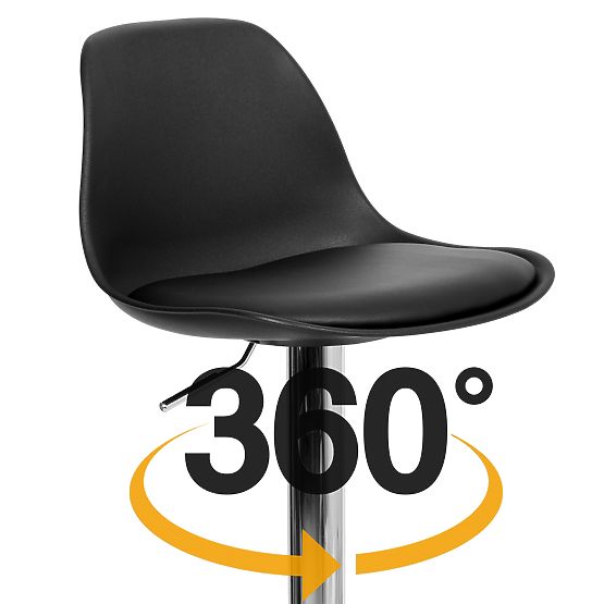 Tabouret de bar Ricardo noir