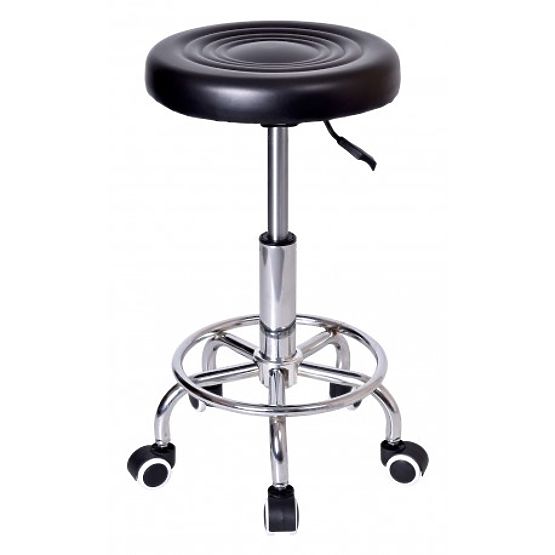 Tabouret de coiffeur cosmétique Monza noir