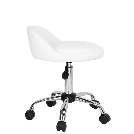 Tabouret de coiffure cosmétique LOMO blanc