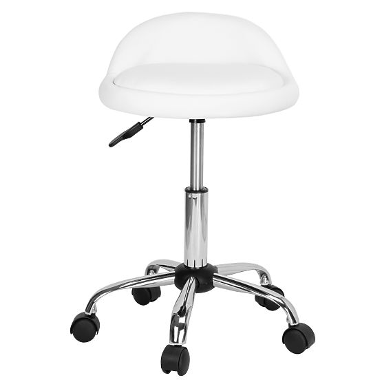 Tabouret de coiffure cosmétique LOMO blanc