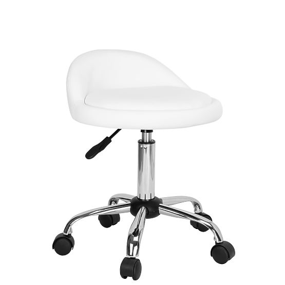 Tabouret de coiffure cosmétique LOMO blanc