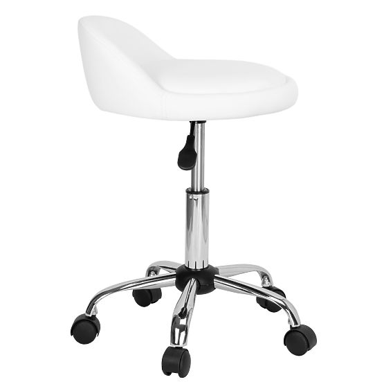 Tabouret de coiffure cosmétique LOMO blanc