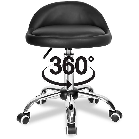 Tabouret de coiffure cosmétique LOMO noir