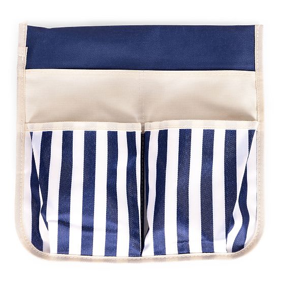 Tabouret pliant - siège de jardin 2 en 1 - bleu