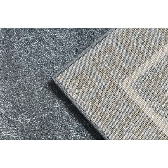 Tapis ALLURE 1960 motif clé grecque, cadre - Structurel, stylé, glamour gris