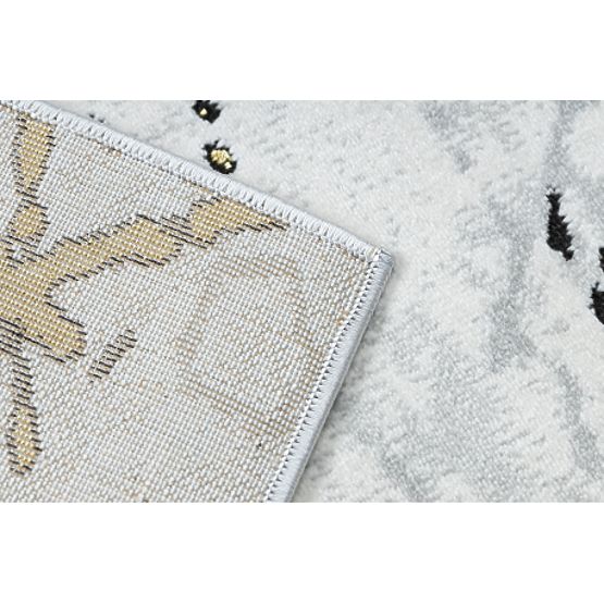 Tapis ALLURE 1963 Marbre - Structurel, stylé, glamour blanc / or