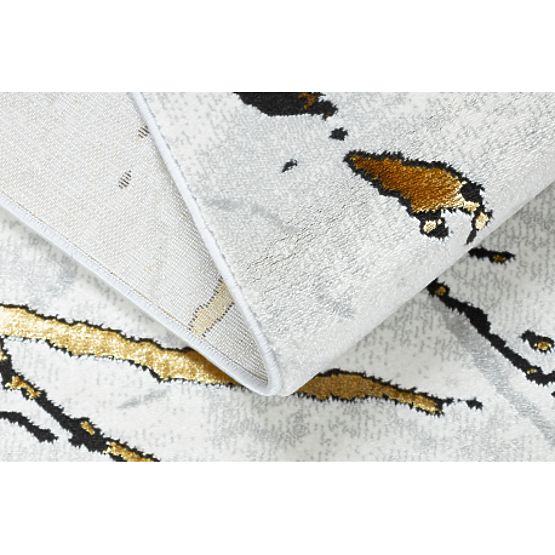 Tapis ALLURE 1963 Marbre - Structurel, stylé, glamour blanc / or