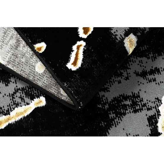 Tapis ALLURE 1967 Marbre - Structurel, stylé, glamour noir / or