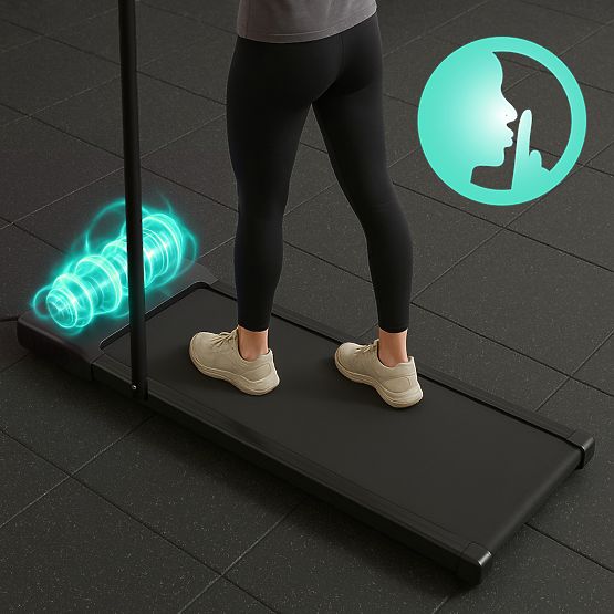 Tapis de course domestique avec support électrique walking pad d'entraînement sous bureau 10 km/h Mo