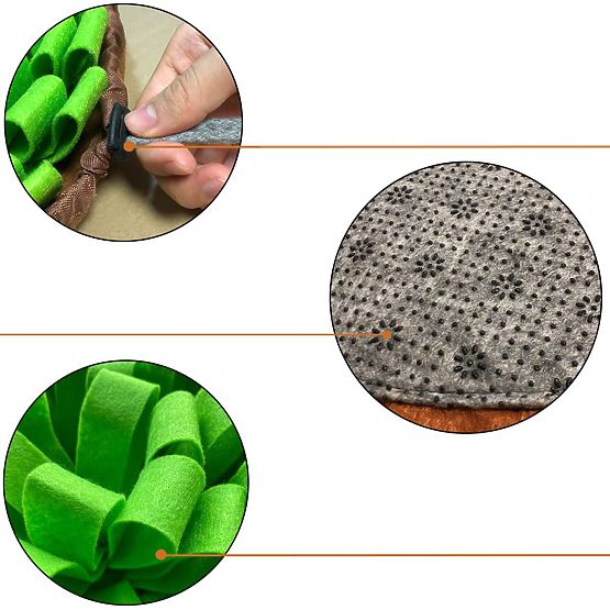 Tapis de flairage pour friandises SNIFFER pliable vert