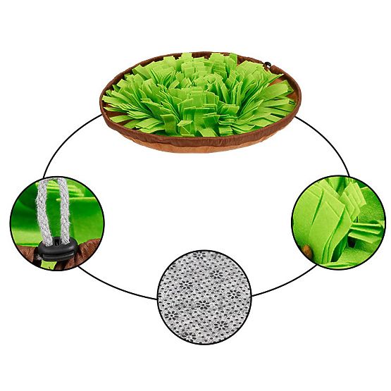 Tapis de flairage pour friandises SNIFFER pliable vert