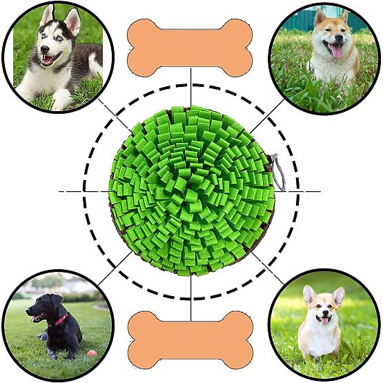 Tapis de flairage pour friandises SNIFFER pliable vert