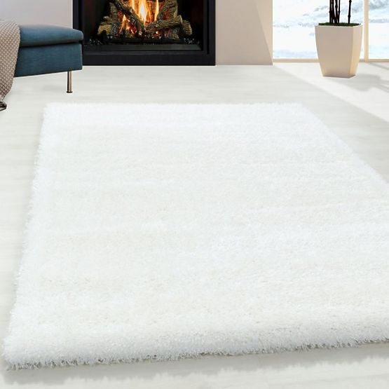 Tapis en pièces BRILLIANT - Blanc neige