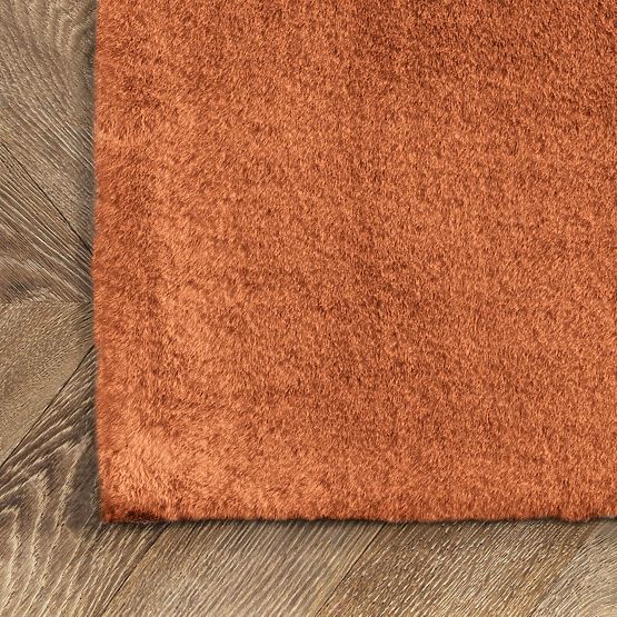 Tapis en soie Rabbit - Brique