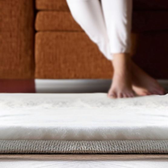 Tapis en soie Rabbit - Brique