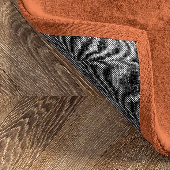 Tapis en soie Rabbit - Brique