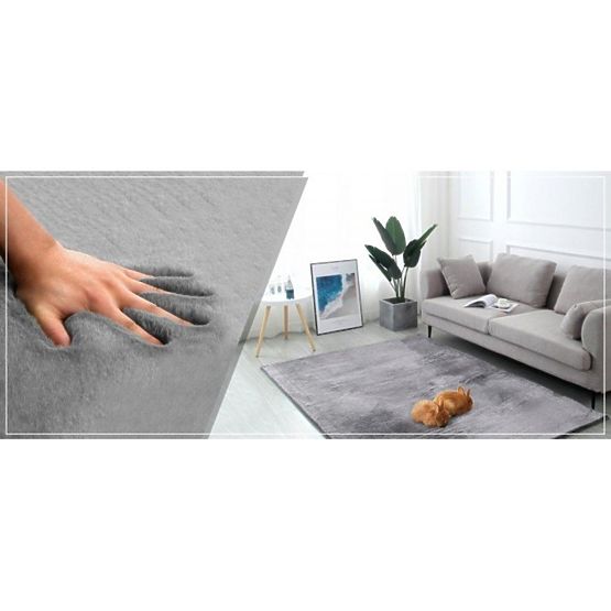 Tapis en soie Rabbit New - gris