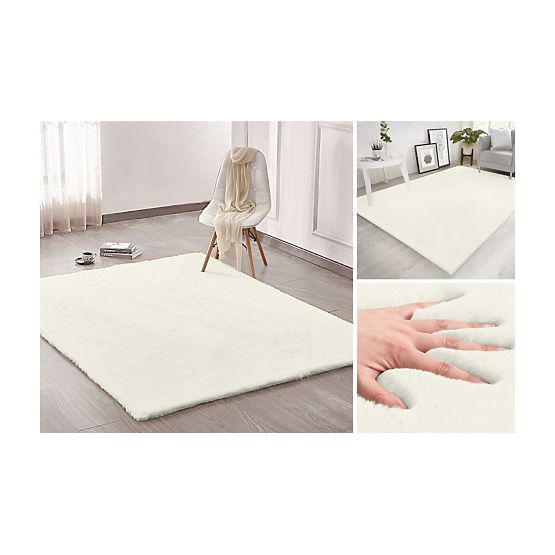 Tapis en soie Rabbit New - Ivoire