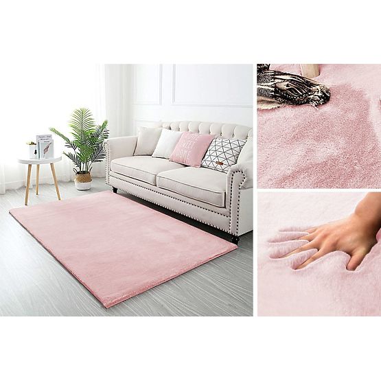 Tapis en soie Rabbit New - rose