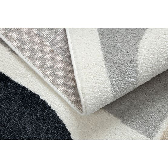 Tapis FUSION 0213 blanc / rose foncé - Géométrique, moderne, abstrait