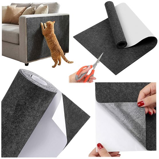 Tapis grattoir autocollant pour chats KITTY 100x40 cm