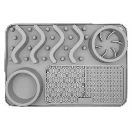 TAPIS LÈCHE RALENTISSANT GRIS