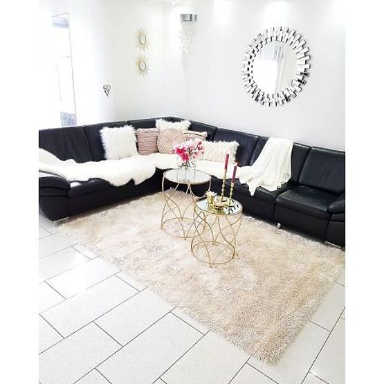 Tapis LOVE SHAGGY modèle 93600 crème