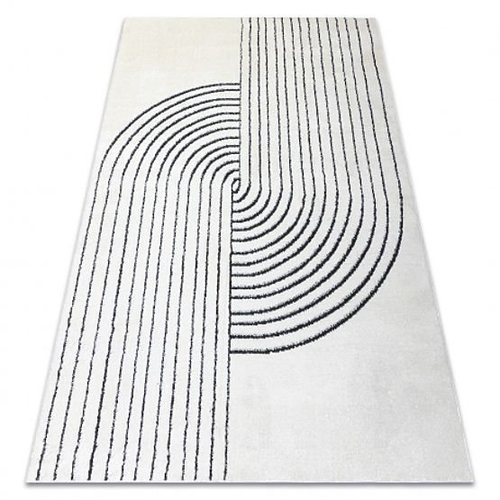 Tapis moderne MODE 8587 géométrique crème / noir