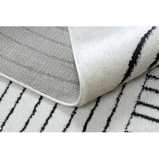 Tapis moderne MODE 8587 géométrique crème / noir