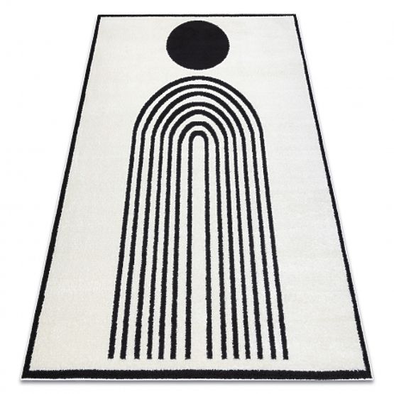 Tapis moderne MODE 8597 géométrique crème / noir