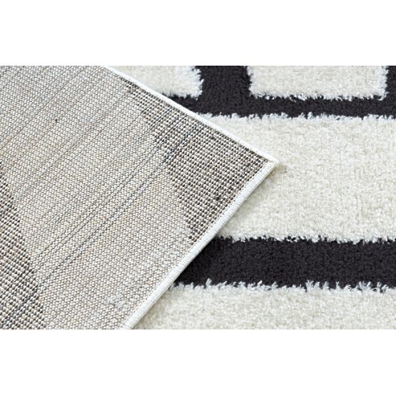 Tapis moderne MODE 8631 géométrique crème / noir