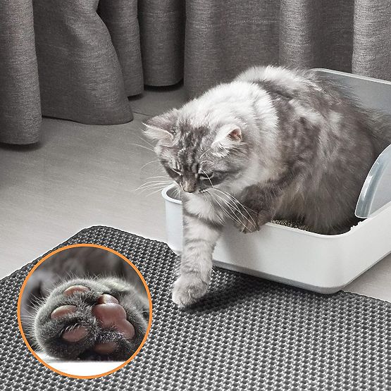 Tapis pour chats paillasson Catsy 40x50 cm gris