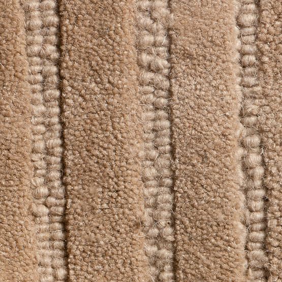 Tapis rectangulaire Isla, arcs, tufté, en laine, beige foncé, Taille du tapis : 190x290