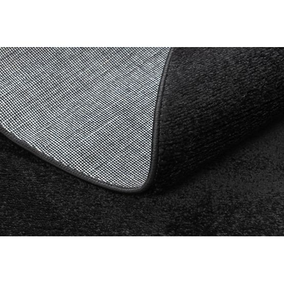 Tapis rond SOFTY Uni, Monochrome, noir