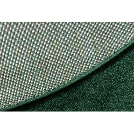Tapis rond SOFTY Uni, Monochrome, vert forêt